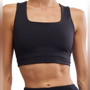 Free People Movement Blaze Yoga Sports Bra Black Size Large NEW No Tags